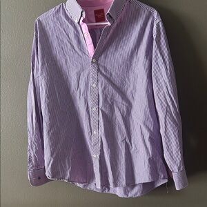 Original Penguin Purple Striped Button Down Shirt